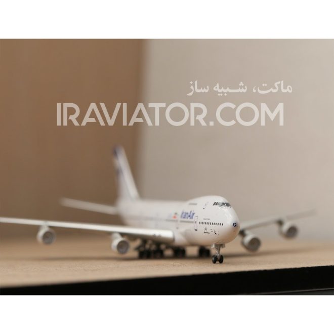 ماکت بوئینگ 747 ایران ایر مقیاس 400 برند ویتی وینگز