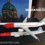 ماکت هواپیما بویینگ Max 737 مکس خط هوایی نروژ