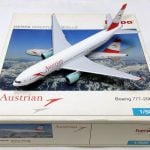 ماکت هواپیما بوئینگ 777 خط هوایی اتریش مقیاس 500