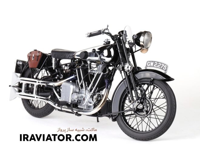 ماکت موتورسیکلت Brough Superior SS 100. T E Lawrence برند Minichamps