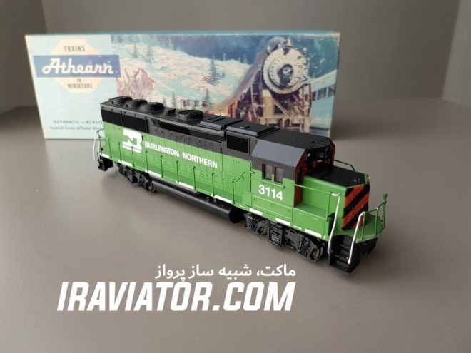 لوکوموتیو دیزل Athearn Loco diesel HP Green Burlington