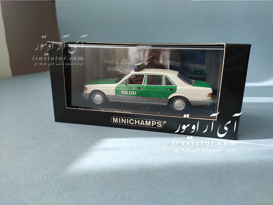 مدل بنز پلیس MINICHAMPS MERCEDES-BENZ 420 SEL 1991 POLICE 1/43