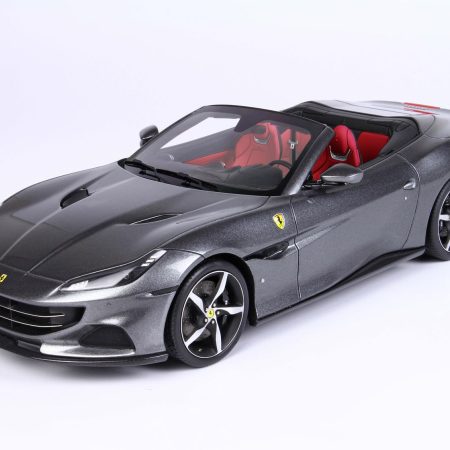 ماکت ماشین فراری Ferrari Portofino M Spider Version Grigio Titanio Metal ساخت BBR