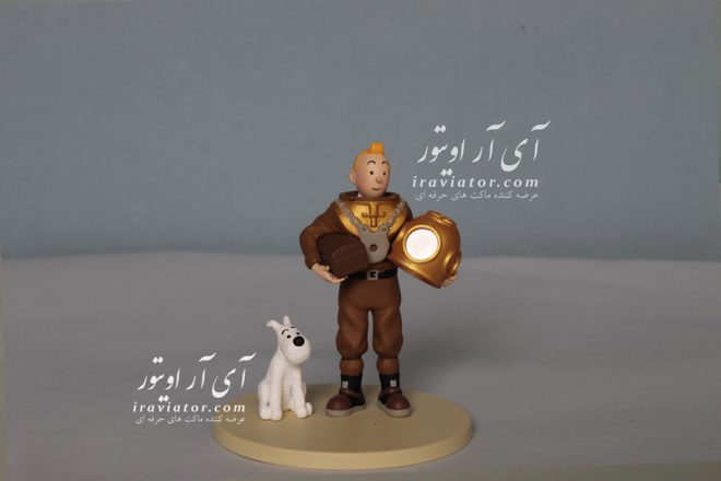 فیگور HERGÉ TINTIN  FIGURINE TINTIN et MilOU SCAPHANDRE