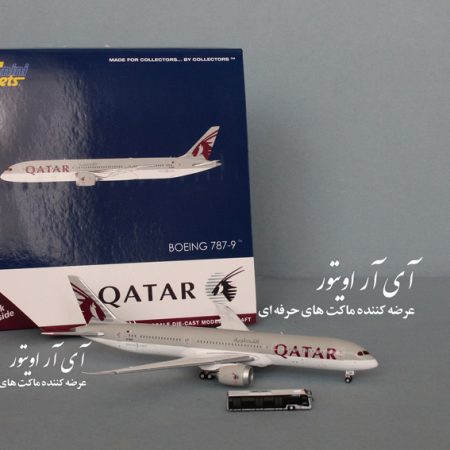 ماکت هواپیما بویینگ 787 قطر ایرویز Boeing 787 Qatar Airways FLAP DOWN مقیاس 1/400