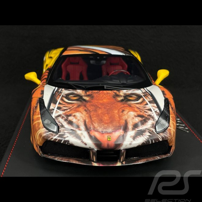 ماکت فراری Ferrari 488 GTB IPE Tiger ساخت BBR مقیاس 1/18